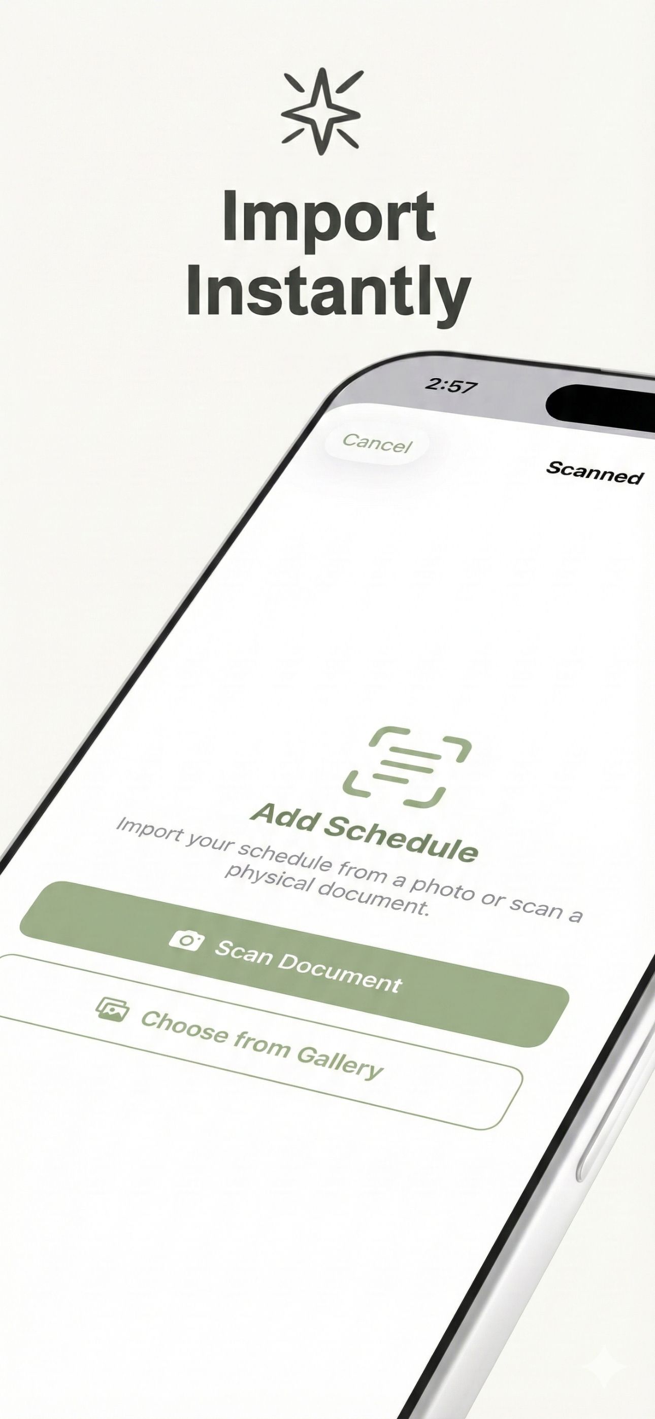 Study Schedule Details View